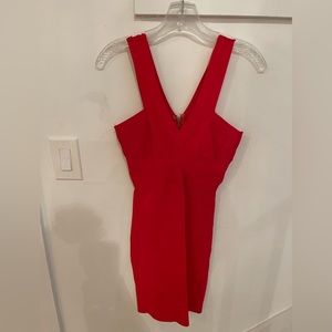 Red bandage dress by Bebe